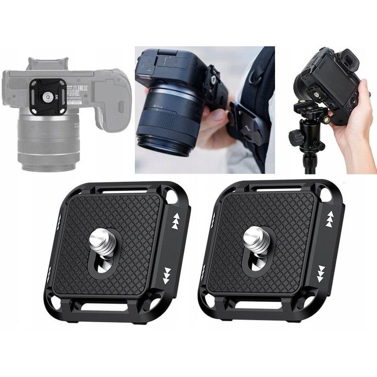 Tootefoto - 2x kiirkinnitusega plaat Arca Swiss 1/4" hoidik + Peak Design V3 kaamera jaoks / QR-pdk2