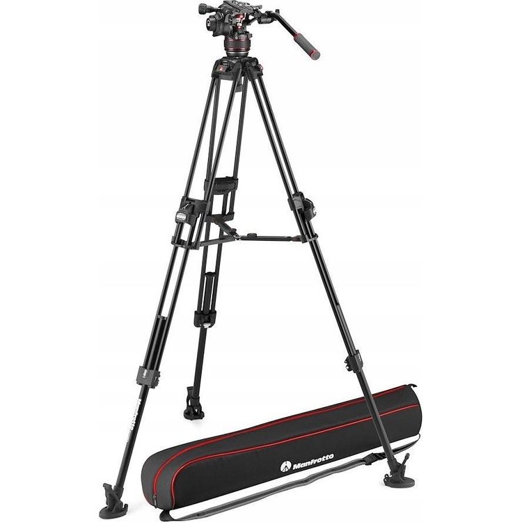 Tootefoto - Manfrotto statiivi komplekt 645 Alu Fast Twin + pea 608 keskk ivitus