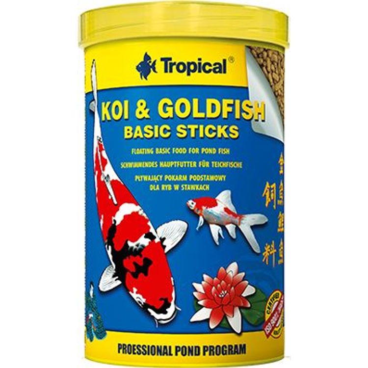 Tootefoto - Tropical Pokarm dla rybek Koi&Goldifsh Basic Sticks 4Kg (40372)