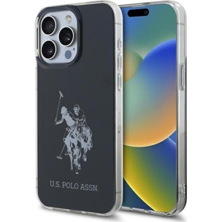 Tootefoto - US Polo USHCP15XTPUHRBK iPhone 15 Pro Max 6,7" must/must l ikiv suur logo