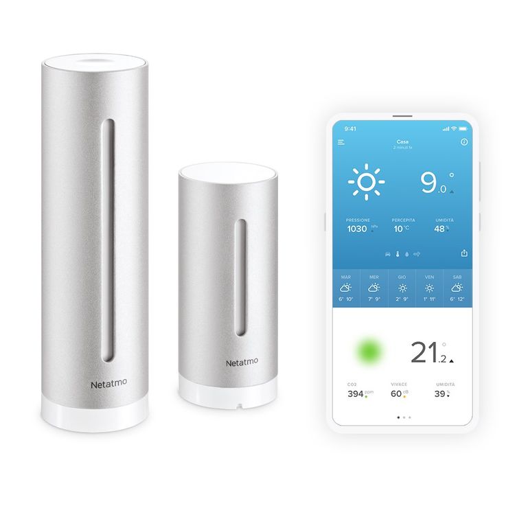 Tootefoto - Netatmo NWS01-EC digital weather station Aluminum Wi-Fi