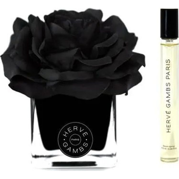 Tootefoto - Kingikomplekt Herve Gambs: Terre D'epices, ruumisprei, 10 ml + must Couture'i lill, portselan, aroomiroo difuusor, must unisex