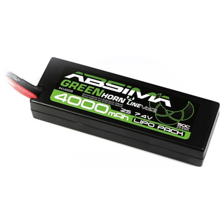 Tootefoto - Absima Scale Model Battery Pack (Lipo) 7.4 V 4000 Mah Softcase T Plug