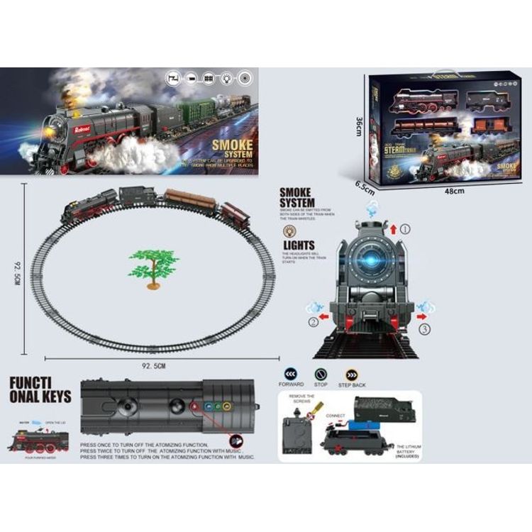 Tootefoto - Set with train 48 pcs. smoke, light, sound