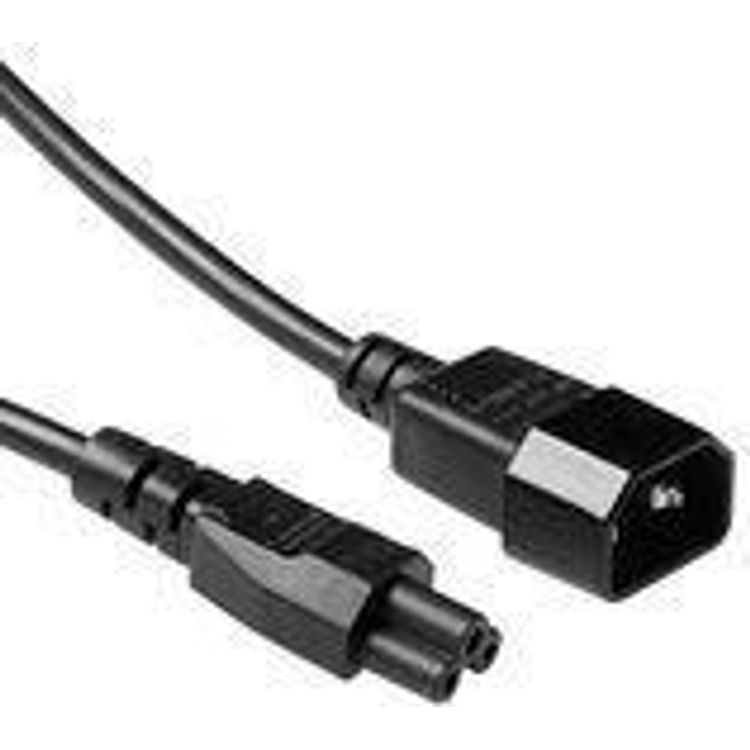 Tootefoto - ACT AK5433 toitekaabel Must 1 m C14 pistikut C5 pistikut