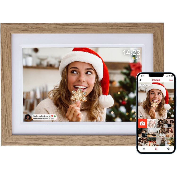 Tootefoto - Rollei digitaalne raam Rollei 50014 digitaalne pildiraam pruun 25,6 cm (10,1") Wi-Fi puuteekraan