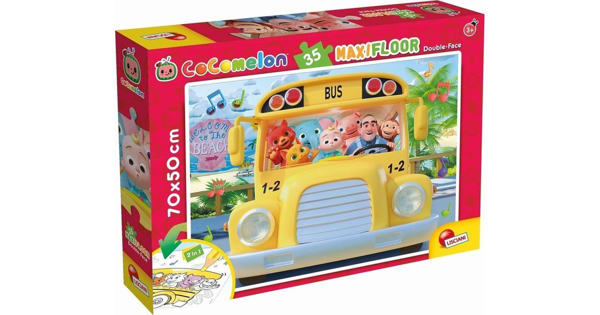 LISCIANI COCOMELON DWUSTRONNE PUZZLE PODŁOGOWE 35 EL. MALI ODKTYWCY ...