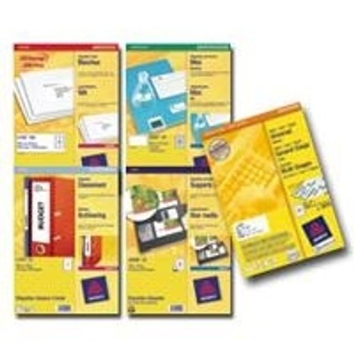 Avery Computer Labels 5103 88.9X48.4 1B kleebisetikett 3000 tk Valged paberetiketid Etiketid