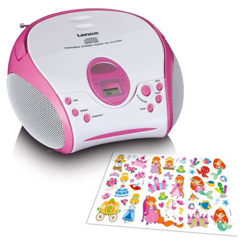 - AV-equipment SCD-24PK - Audio-video Portable - Pink, Shop Lenco & kids White Radios accessories - MT