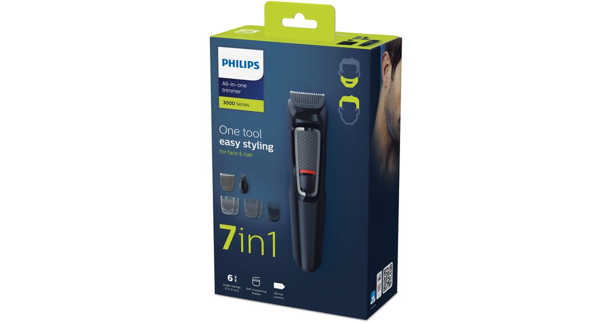 Philips MULTIGROOM Series 3000 7-in-1, Hair Hair Face - - and products Beauty wellness - and - MG3720/15 Hair MT clippers Shop