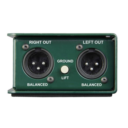 Radial JDI Stereo Passive DIBox, IN 2x Jack, OUT XLR 3pin, Ground