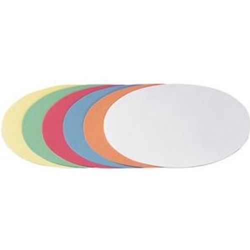Franken UMZ 20 04 Schede Di Presentazione Circolari: 195mm, 500 Pezzi, Carta Riciclata 130g/m², Giallo (Bianco)