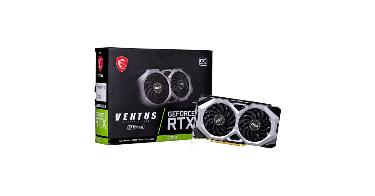 MSI GeForce RTX 2060 VENTUS GP OC NVIDIA 6 GB GDDR6 - Graphics