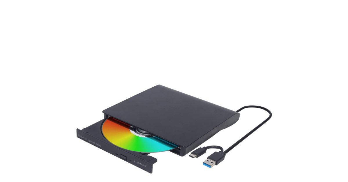 Gembird DVD drive to USBC external, black MT Shop
