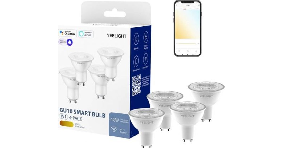 Yeelight YLDP004-A smart lighting Smart bulb 4.5 W White Wi-Fi - Light bulbs  & accessories - Lamps and lighting - Home - MT Shop