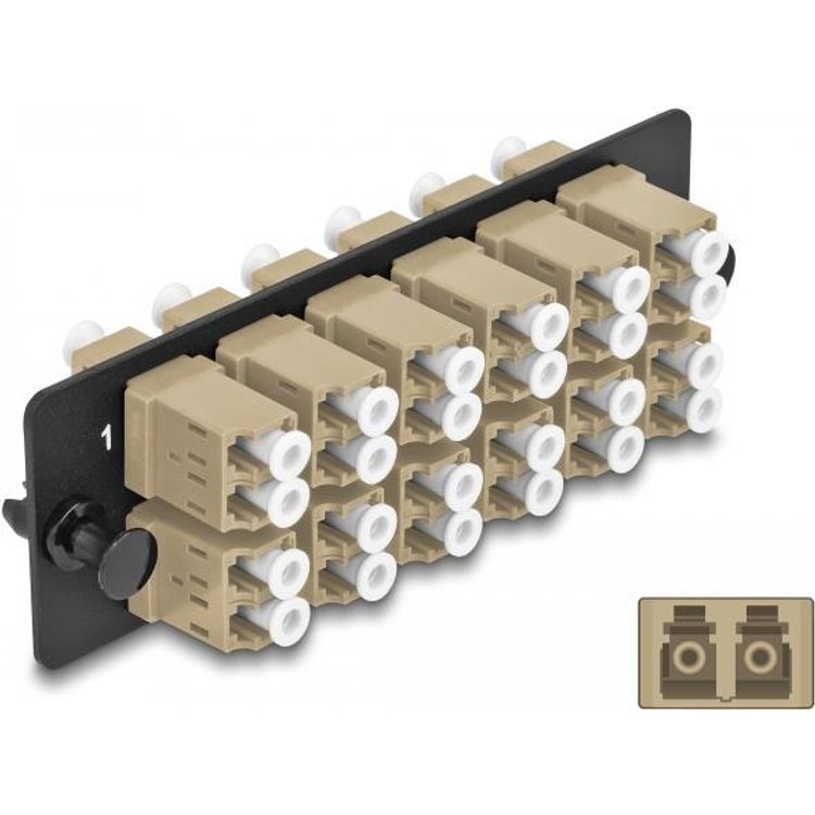 Tootefoto - DeLOCK 66932 kiudoptiline adapter LC/LC 1 tk Bee , Must