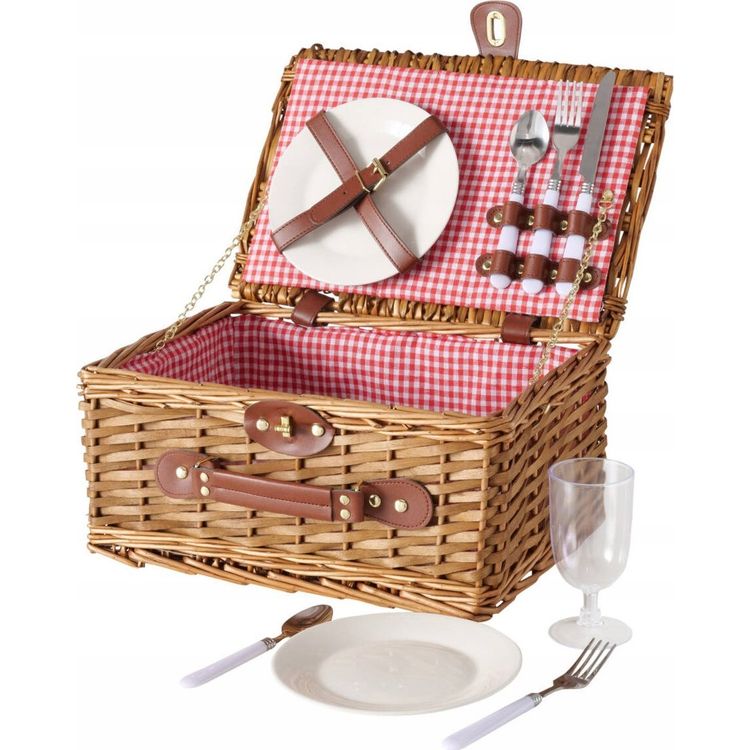 Tootefoto - Boltze DARCEL vitstest piknikukorv, taldrikud, klaasid, s giriistad