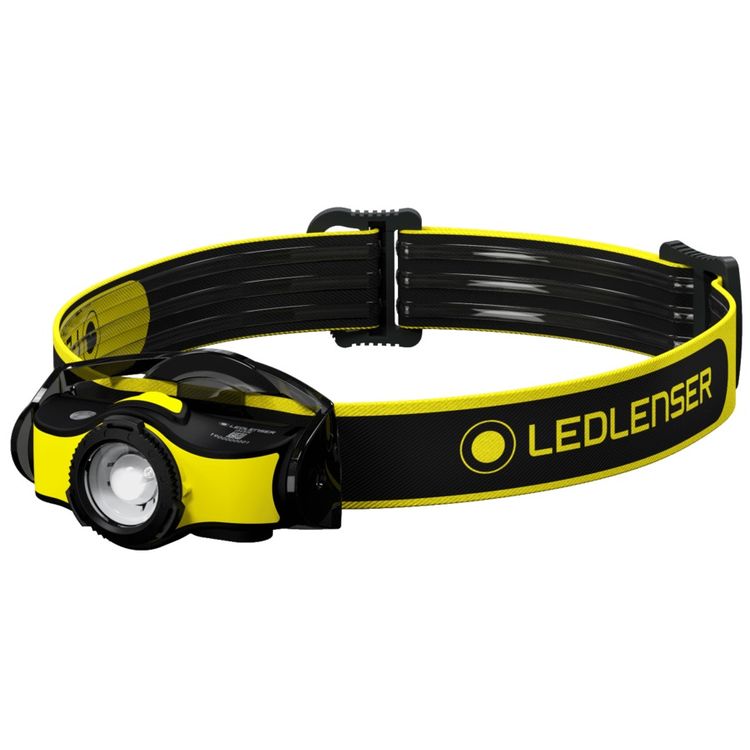 Tootefoto - Led Lenser iH5R Must, Kollane Peapaelaga taskulamp