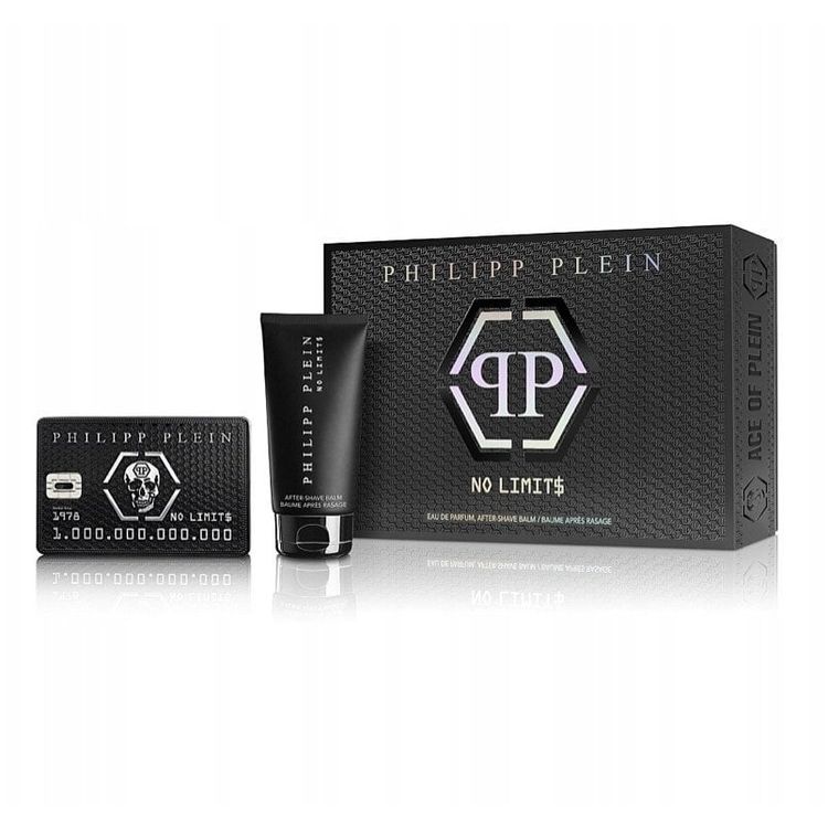 Tootefoto - Seadke Philipp Plein: puuduvad piirid, Eau de Parfum, meestele, 50 ml + piire puuduvad, niisutav, raseeritud palsam, 50 ml meestele
