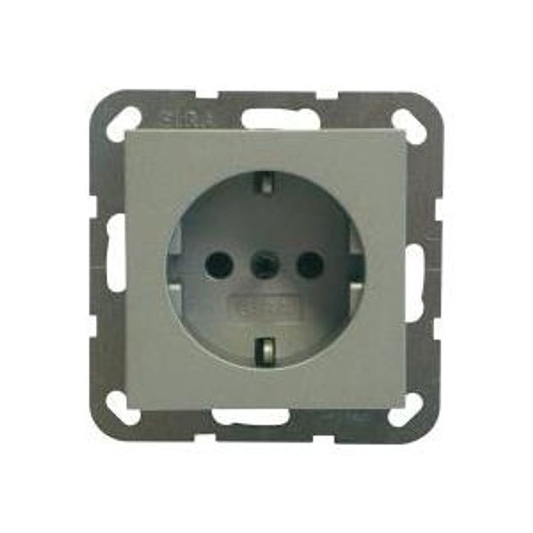 Tootefoto - GIRA 018826 pistikupesa CEE 7/3 Alumiinium