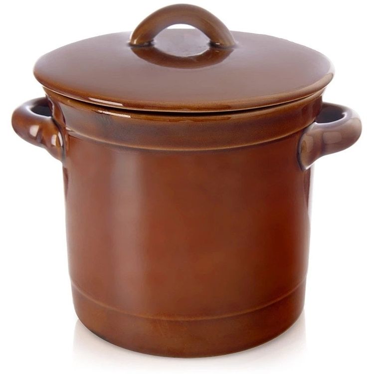 Tootefoto - Keraamiline marineerimispoti konteiner keraamiline marineerimine Orion -kattega 1 L