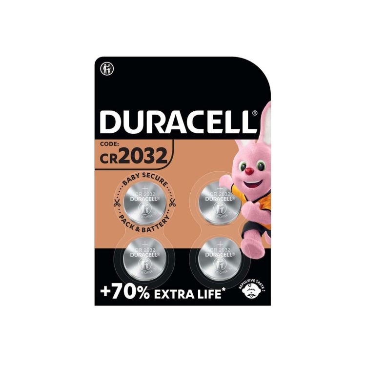 Tootefoto - Duracell CR2032 lithium battery blister of 4