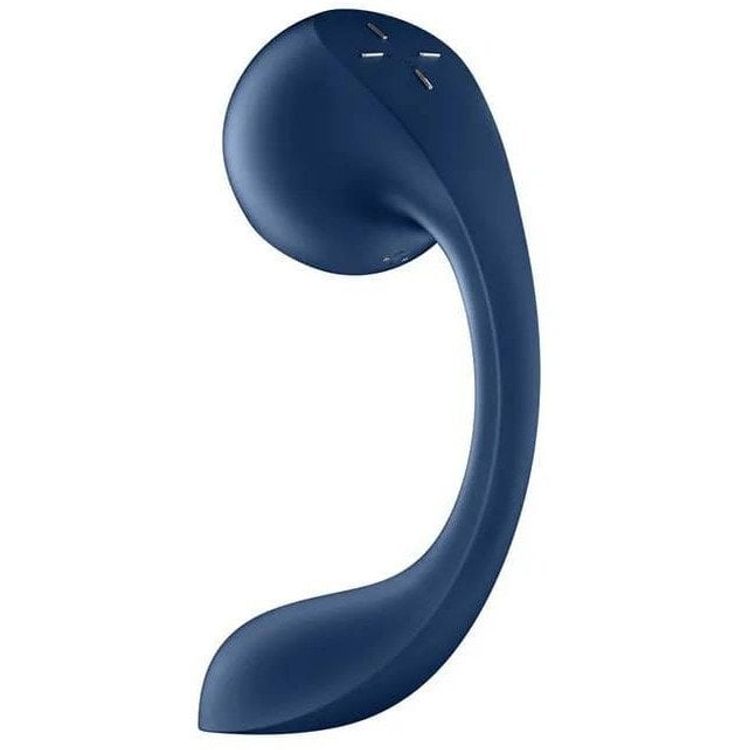 Tootefoto - SATISFYER Pro+ Wave 4 Connect App G-punkt ja kliitori stimulaator Tumesinine