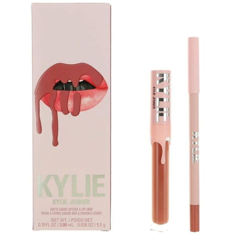 Tootefoto - Komplekt Kylie Cosmetics: By Kylie, vedel huulepulk, 300, Kokok, 3 ml + By Kylie, pliiats, huulepulk, Kokok, 1,1 g naistele