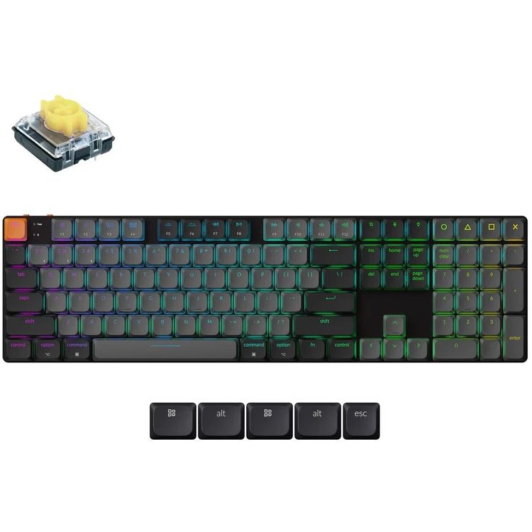 Tootefoto - Keychron K5X-H4 Full Size Banana Switch RGB Hot-Swap Black