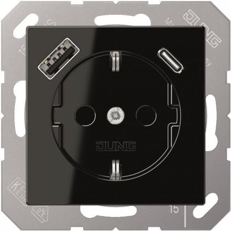 Tootefoto - JUNG A1520-15CASW pistikupesa T p F