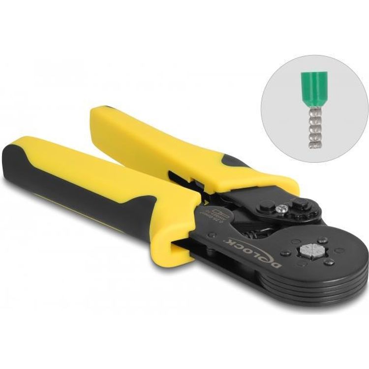 Tootefoto - DeLOCK 90561 kaablitangid Kinnituspress Must, Kollane