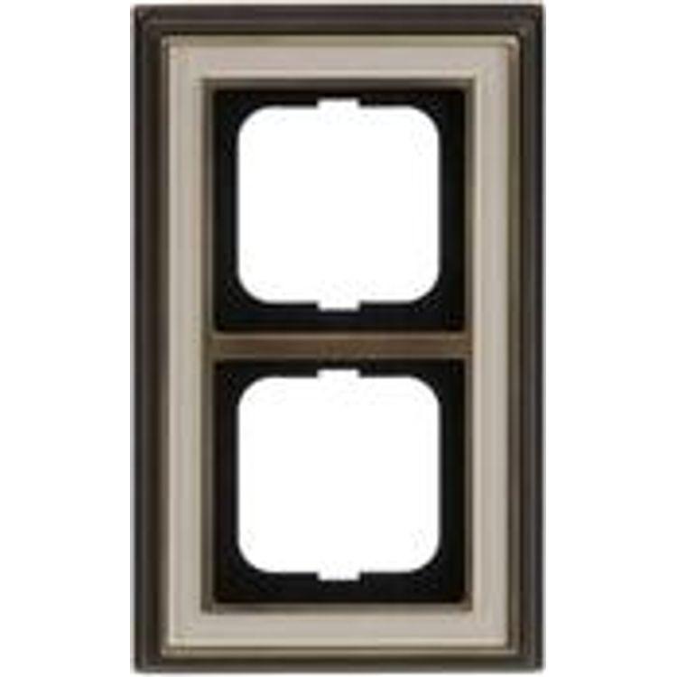 Tootefoto - Busch Jaeger Rahmen 2-fach ms/antik elfenbeinws 1722-848 (1754-0-4654)