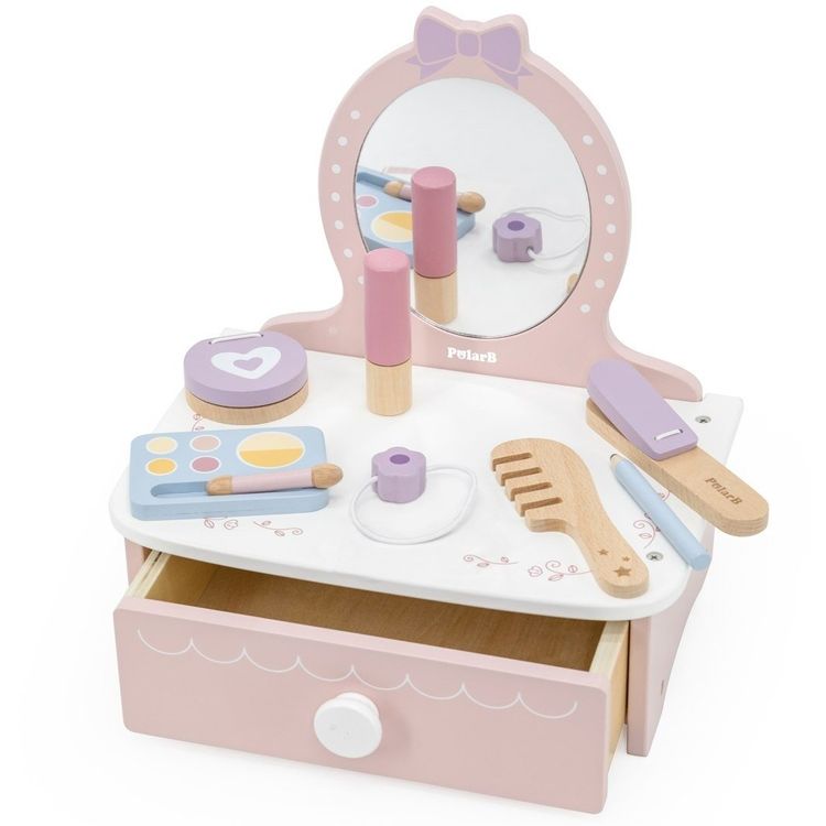 Tootefoto - Viga 44271N PolarB Puidust tualettlaud m ngutarvikutega