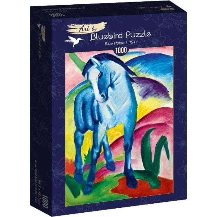 Tootefoto - Bluebird Puzzle 1000 Pusle Blue Horse, Franz Marc 1911
