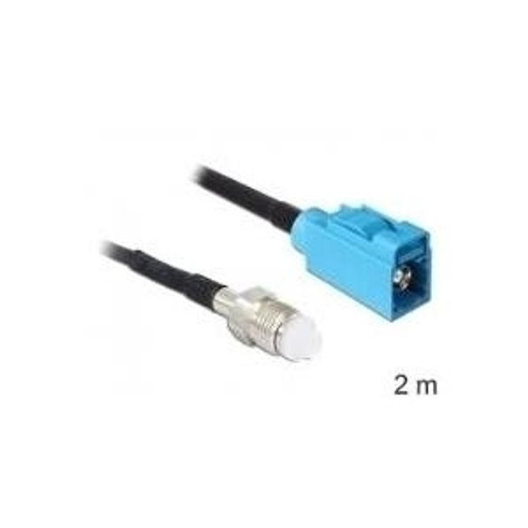 Tootefoto - DeLOCK 88630 koaksiaalkaabel RG-174 2 m FME FAKRA Z Must