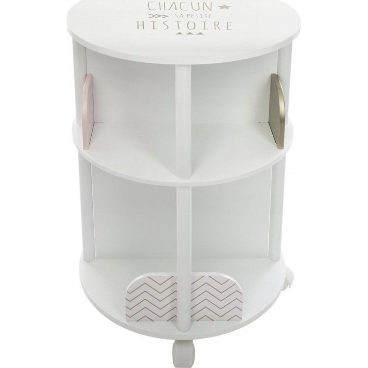 Tootefoto - Atmosphera Laste raamaturiiul, puidust raamaturiiul, raamaturiiul, mmargune raamaturiiul, lastetoa riiulid, ratastel kapp