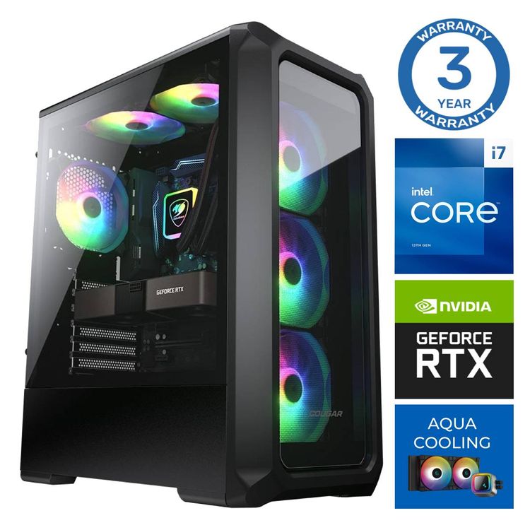 Tootefoto - INTOP AQUA i7-14700F 16GB DDR5 500SSD M.2 NVME+4TB RTX5060Ti 16GB no-OS