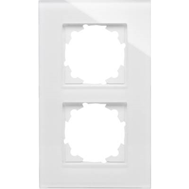 Tootefoto - Kopp 2fach Rahmen Abdeckung HK 07, ATHENIS Wei (gl nzend) 405402001 (405402001)