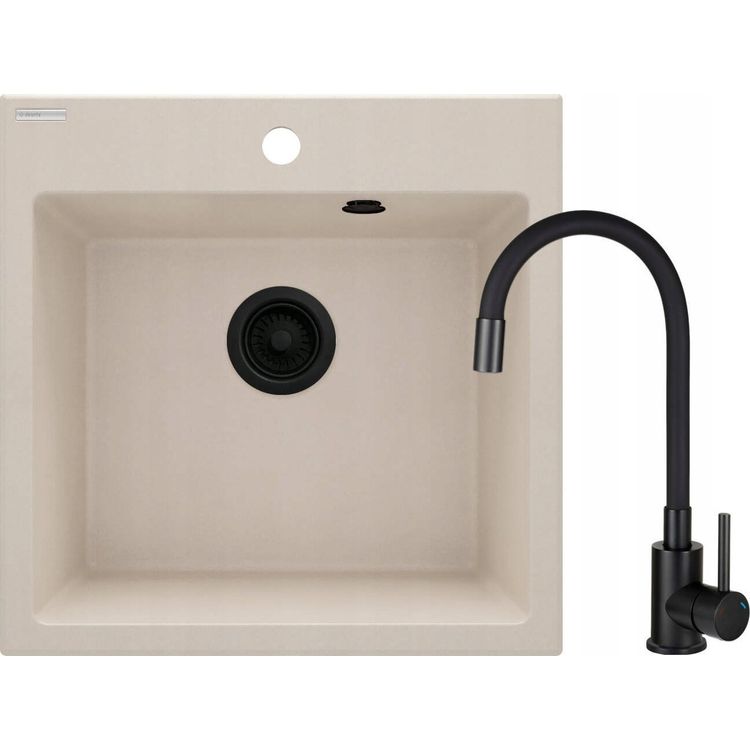 Tootefoto - Deante valamu Deante Granite valamu 1-kausi kraaniga