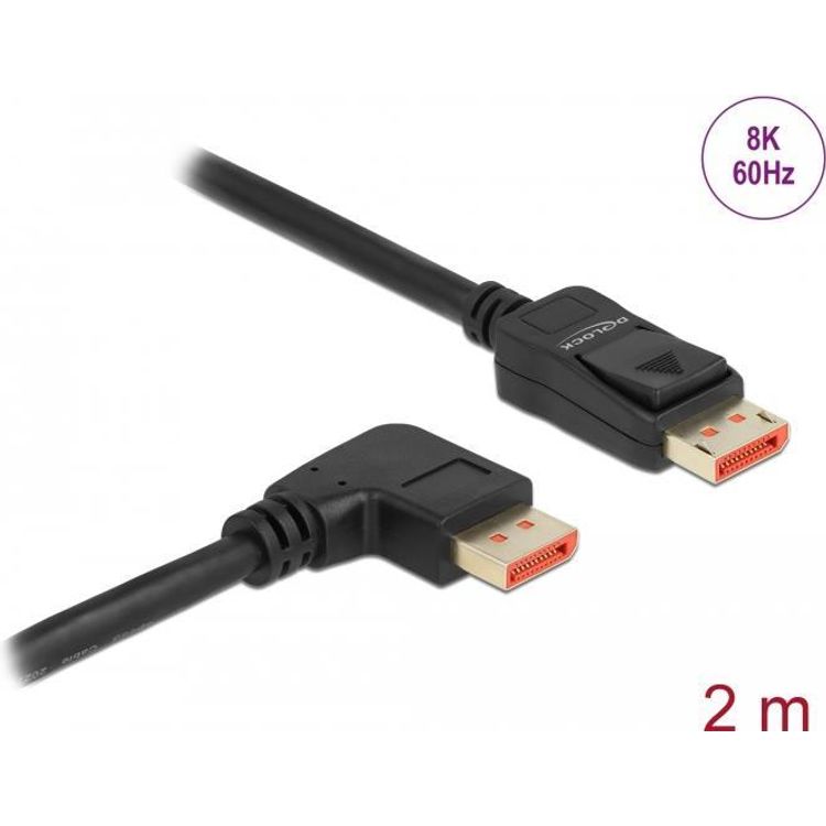 Tootefoto - DeLOCK 87063 DisplayPort-kaabel 2 m Must