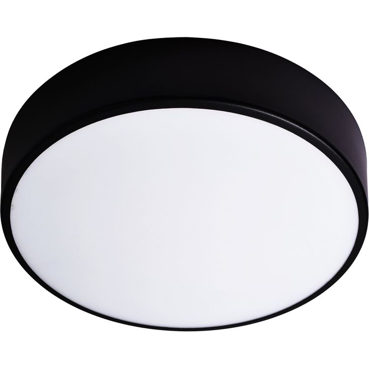 Tootefoto - Orno OVO LED laelamp, 43W, 4000K, 4750lm, must teras, mattklaasist varju, IP20, ? 400