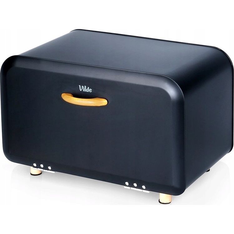 Tootefoto - Leivakarp Vilde Leivakarp Metall Must Solid VILDE 35,5 x 20,5 x 20 cm