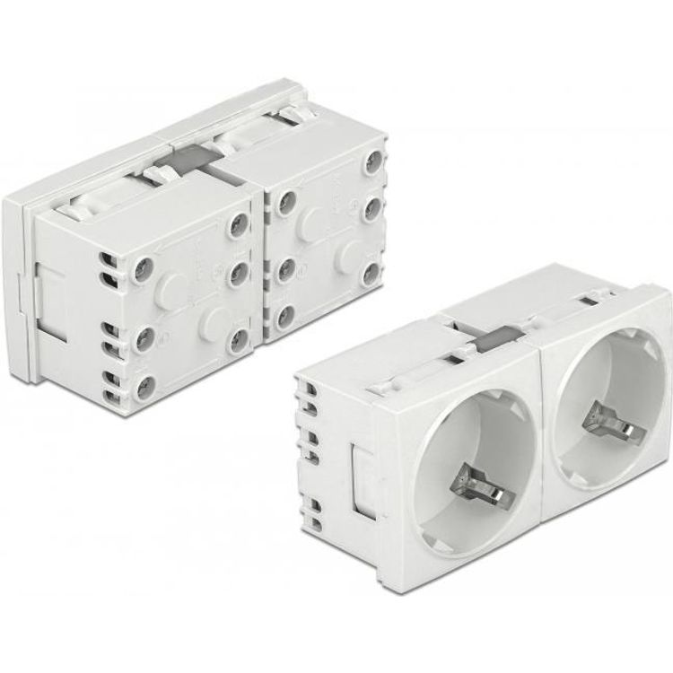 Tootefoto - DeLOCK 81325 pistikupesa CEE 7/3 Valge