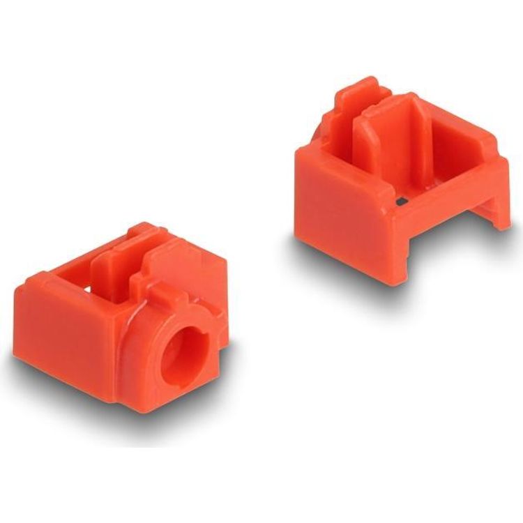 Tootefoto - DeLOCK 20928 Schnittstellenblockierung Schnittstellenblockierung + Schl ssel RJ-45 Rot Kunststoff 11 St ck(e) (20928)