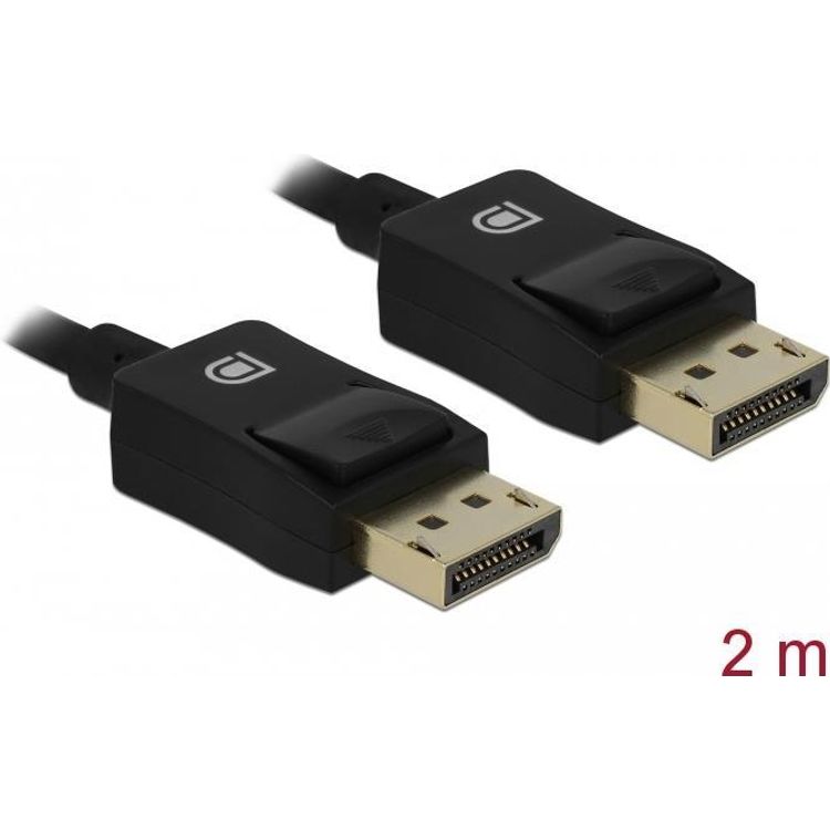 Tootefoto - DeLOCK 85301 DisplayPort-kaabel 2 m Must