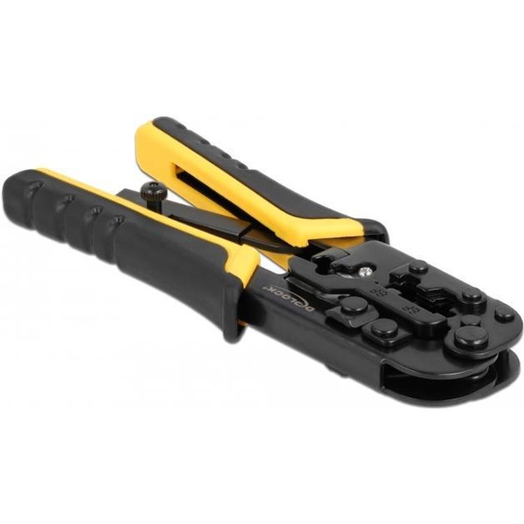 Tootefoto - DeLOCK 90505 kaablitangid Kinnituspress Must, Kollane