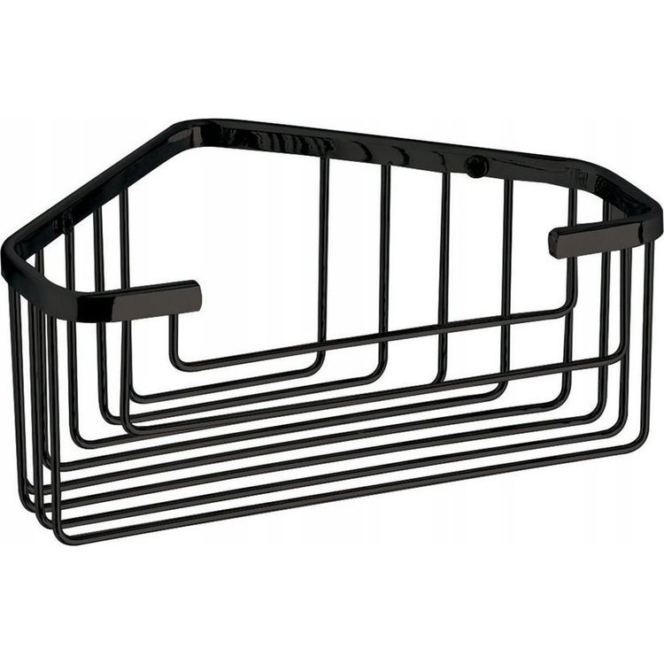 Tootefoto - CORNER SHOWER BASKET BLACK