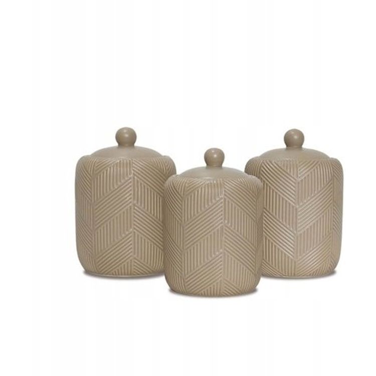 Tootefoto - Maestro 3 keraamilise anuma komplekt kohvi, tee ja suhkru jaoks Geomeetria Bee MAESTRO MR-20004-03CS