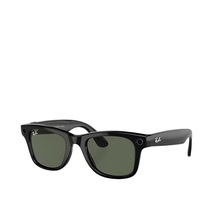 Tootefoto - Meta Ray-Ban Wayfarer - Smart Glasses (Shiny Black/Green)