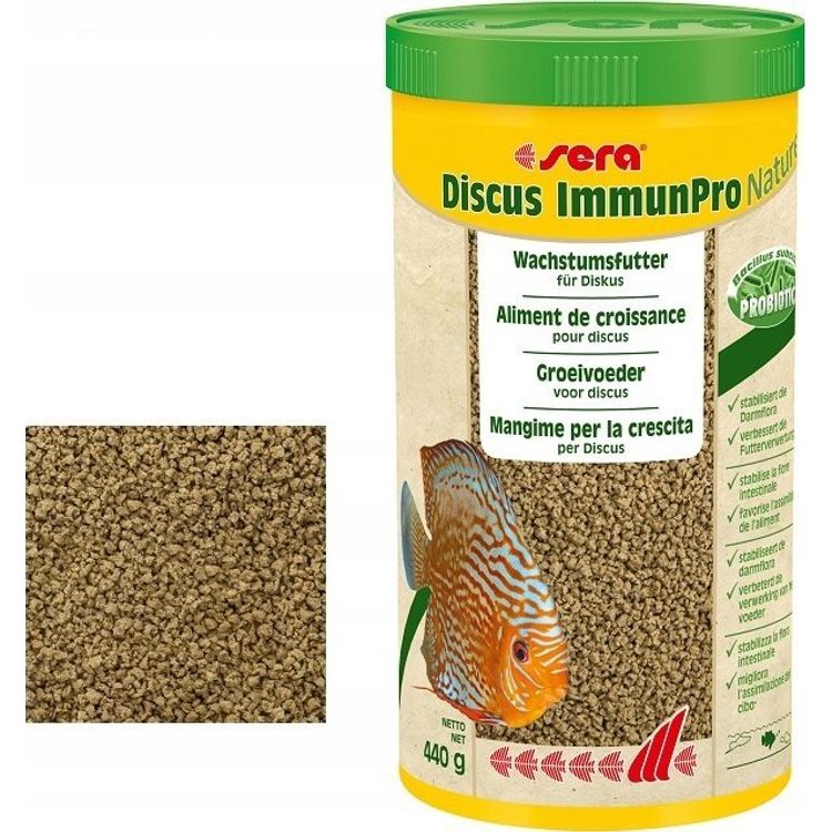 Tootefoto - Sera sera Discus ImmunPro Nature 1.000 ml - pokarm dla piel gnic